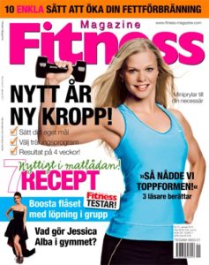 Caroline på omslaget Fitness Magazine