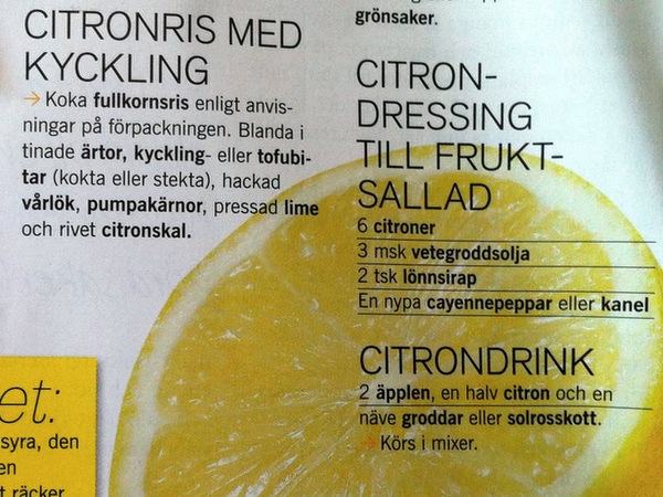 Citron ökar fettförbränningen