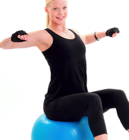 pilates boll övning